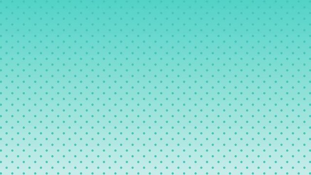 peppermint green dots moving, simple texture background, seamless loop