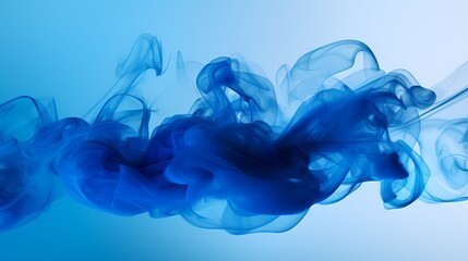 isolated blue smoke