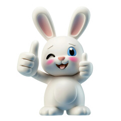 Obraz premium white bunny rabbit