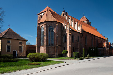 Fototapeta na wymiar 2023-04-21. Cathedral Basilica of St. George, Ketrzyn. Polaland
