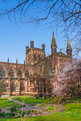 Chester, Cheshire, England, UK: Chester Cathedral dedicated to Christ and the Blessed Virgin Mary - 748278211