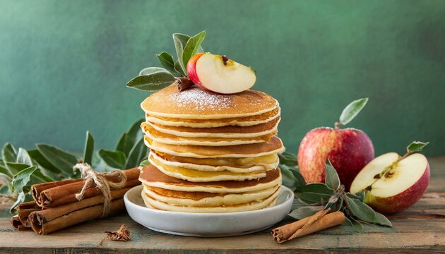 Pankakes saludables con frutas y miel