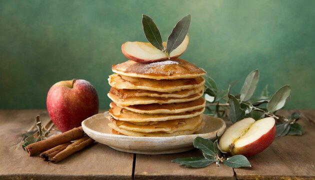 Pankakes saludables con frutas y miel