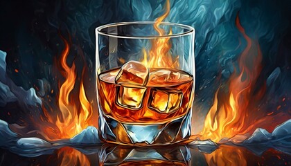 whisky en las rocas