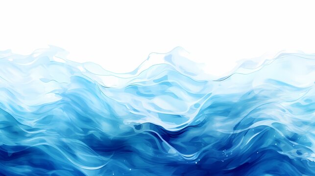 Copy space surface water texture for background. Water isolated with white room for text. Calm relaxing clear sea top level.