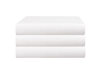 Book stack, spines mockups. Three volumes, textbooks laying isolated on white background