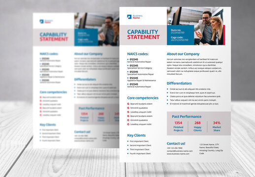 Capability Statement Business Flyer Template 