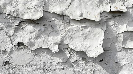 Background texture is white wall with stone texture