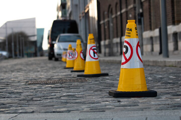 yellow cones