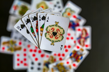 Card game bridge poker blackjack gambling