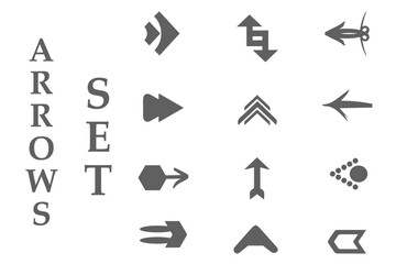 Modern arrow cursor icons set. Collection arrows sign. Arrow vector collection. Hand drawn arrow mark icons vector