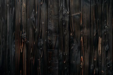 Texture di un piano in legno vecchio e antico grigio scuro nero - obrazy, fototapety, plakaty
