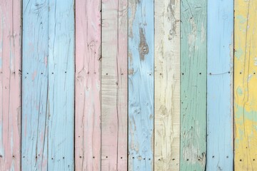 Texture di un piano di legno antico e vecchio multi colore pastello