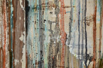 old texture feel paint running on wall pattern background