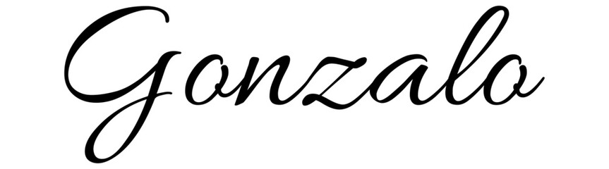 Gonzalo - black color - name written - ideal for websites,, presentations, greetings, banners, cards,, t-shirt, sweatshirt, prints, cricut, silhouette, sublimation		
