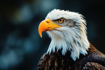 Obraz premium Close up of a strong bald eagle.
