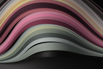Color strip gradient wave paper. Abstract texture background.