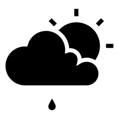 sun, clouds, rain