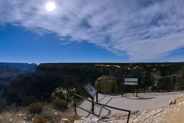 Trailview Overlook at Grand Canyon at night