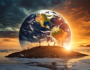 effects of global warming generated with artificial intelligence