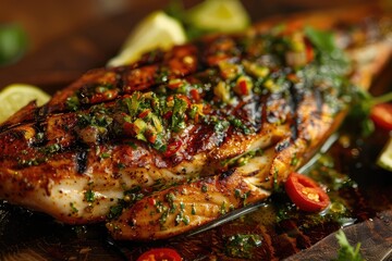 Chermoula is Marinated Grilled Fish, a Popular Moroccan Seafood Dish Bursting