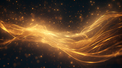 Obraz premium Magical abstract background with sparkling light trails