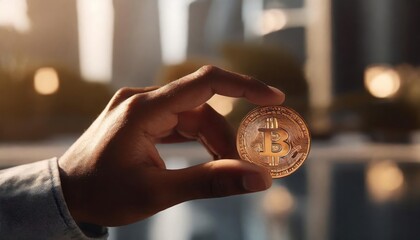 hand holding a coin