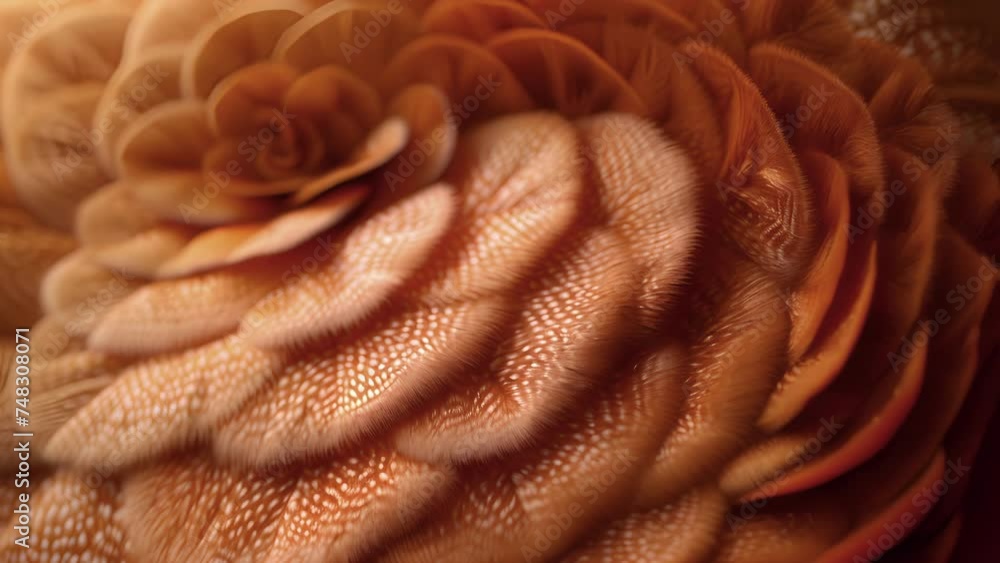 Poster closeup of intricate patterns in a furry coat.