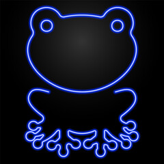 toad neon sign, modern glowing banner design, colorful modern design trend on black background. Vector illustration.