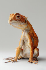 Obraz premium Chameleon Iguana lizard isolated