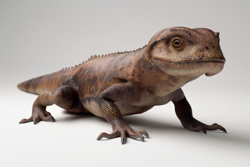 Fototapeta premium Chameleon Iguana lizard isolated