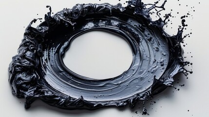 Dynamic Flow of Colorful Ink in a Circle Generative AI