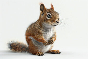 Obraz premium Squirrel isolated