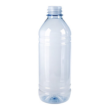 Plastic bottle of water isolated on transparent background