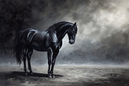 Majestic Elegance: Ethereal Horse Art