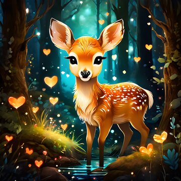 deer in the forest