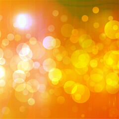 Orange bokeh background banner for Party, ad, event, poster and various design works