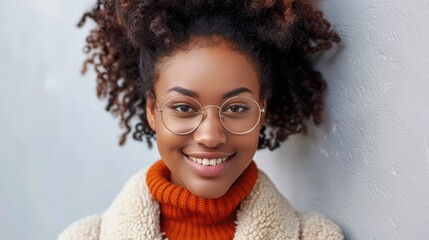 A woman with glasses and a scarf