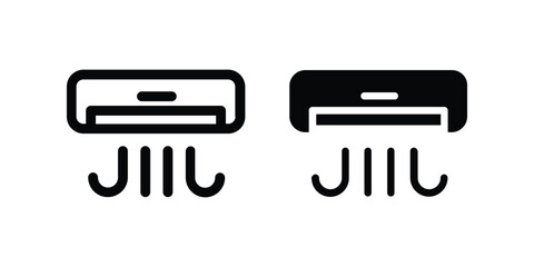 Obraz premium air conditioner icon. flat illustration of vector icon