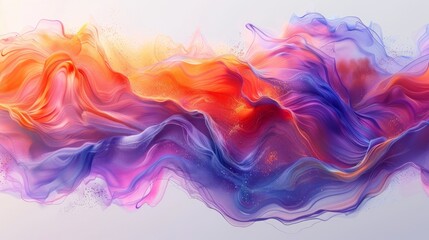 Wavy Liquid Paint Flow with Heat Map Style Generative AI