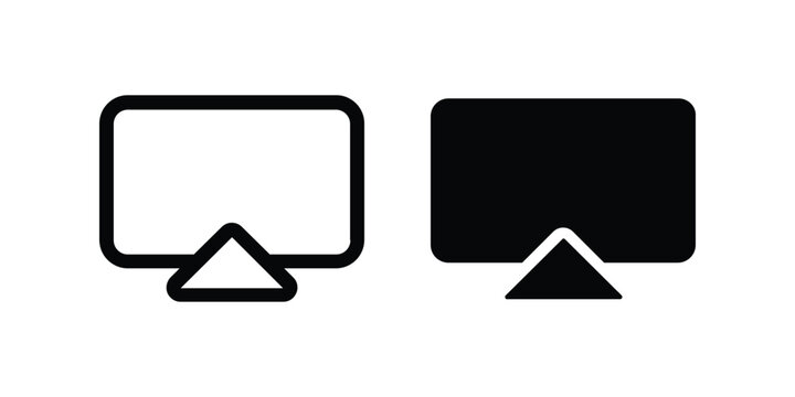 Airplay icon. flat illustration of vector icon