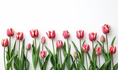 Minimalist Tulip Arrangement - Clean and Elegant Design Generative AI