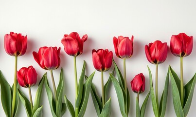 Minimalist Tulip Arrangement - Clean and Elegant Design Generative AI