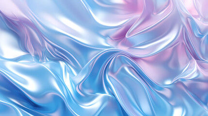 Fototapeta premium Bright holographic foil background, vivid multicolored and pastel trendy background