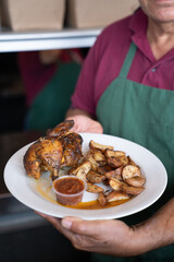 roasted chicken and potato 