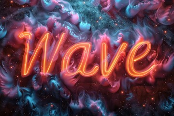 Vaporwave Galaxy: Colorful Space Wave Generative AI
