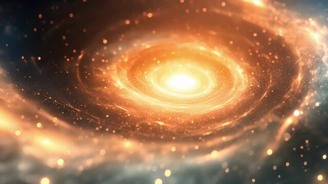 Like a spiral galaxy this abstract background is filled with a hypnotic swirl of cosmic particles luring you into a state of inner peace and tranquility.