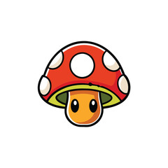 mushroom logo vector illustration