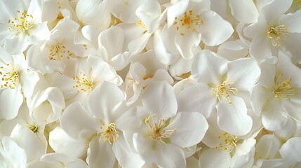 Fototapeta na wymiar White jasmine flowers are fresh flowers natural