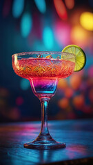 A classic Margarita cocktail made by a brilliant bartender.